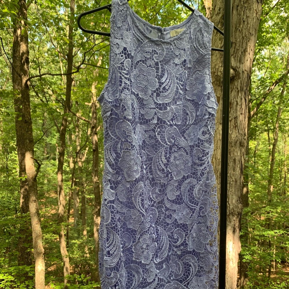 Purple lace dress